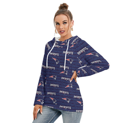 New England Football Game Day All-Over Print Women's Hoodie With Double Hood