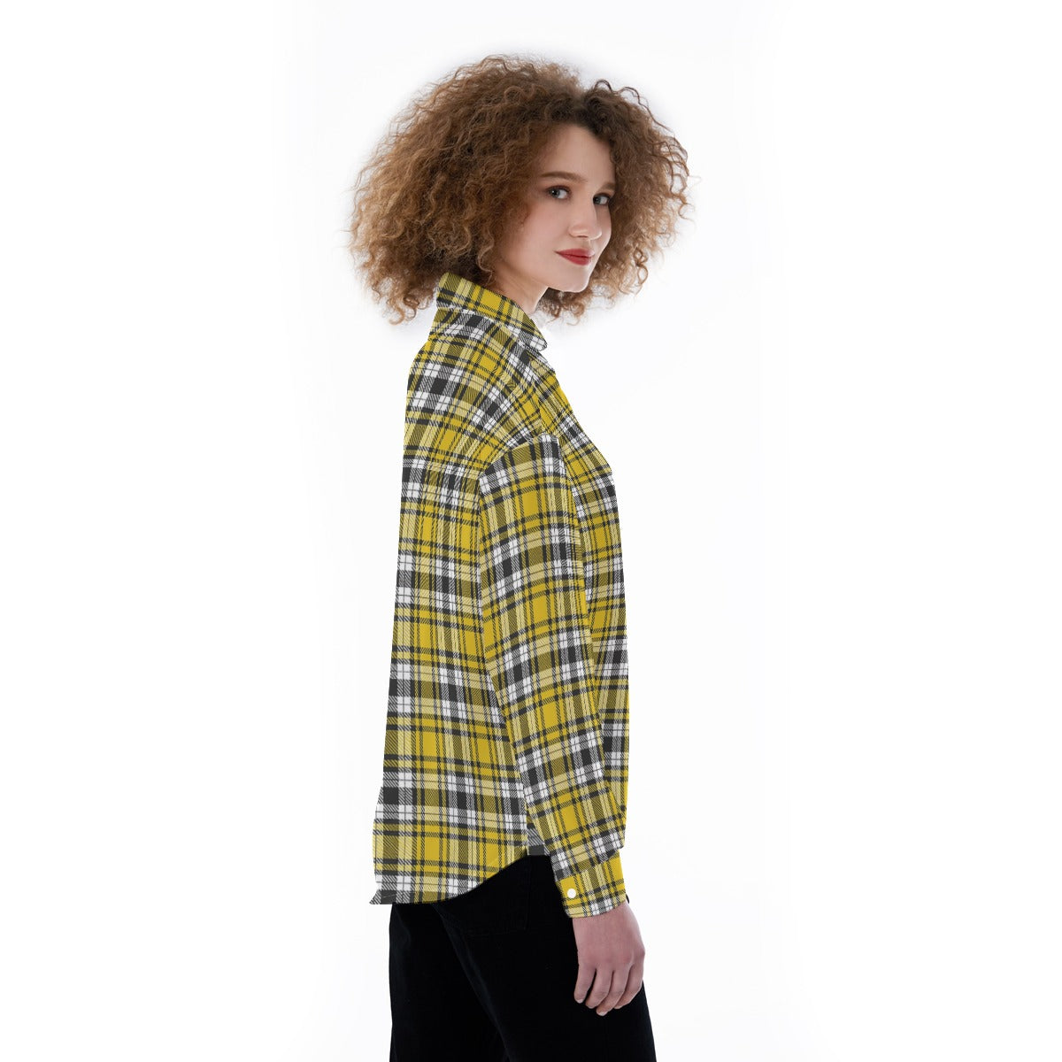 Iowa - Hawkeyes tartan plaid Women's Satin Shirt