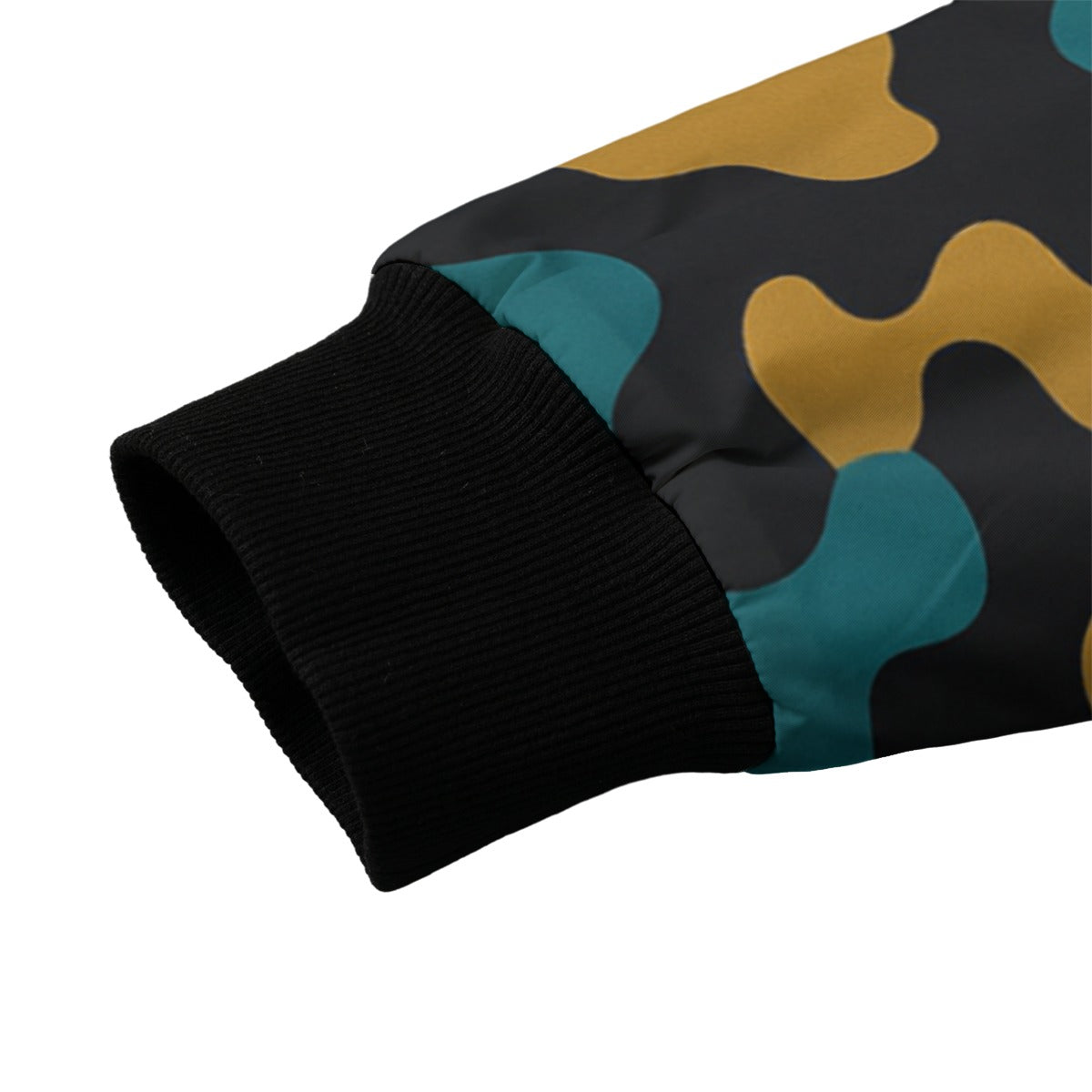 Jacksonville Jaguars Camo Fleece Bomber Jacket – Teal, Black and Gold NFL Streetwear