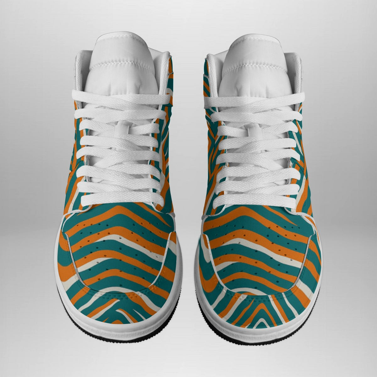 Miami Football Game Day Men's Synthetic Leather Stitching Shoes