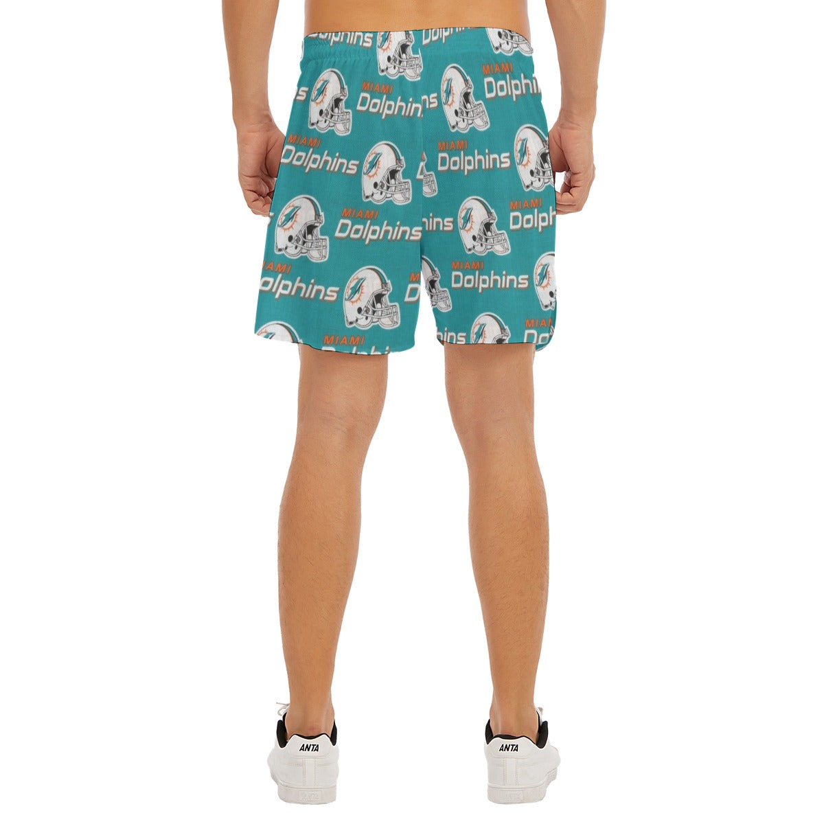 Miami Football Game Day All-Over Print Men's Side Split Running Sport Shorts