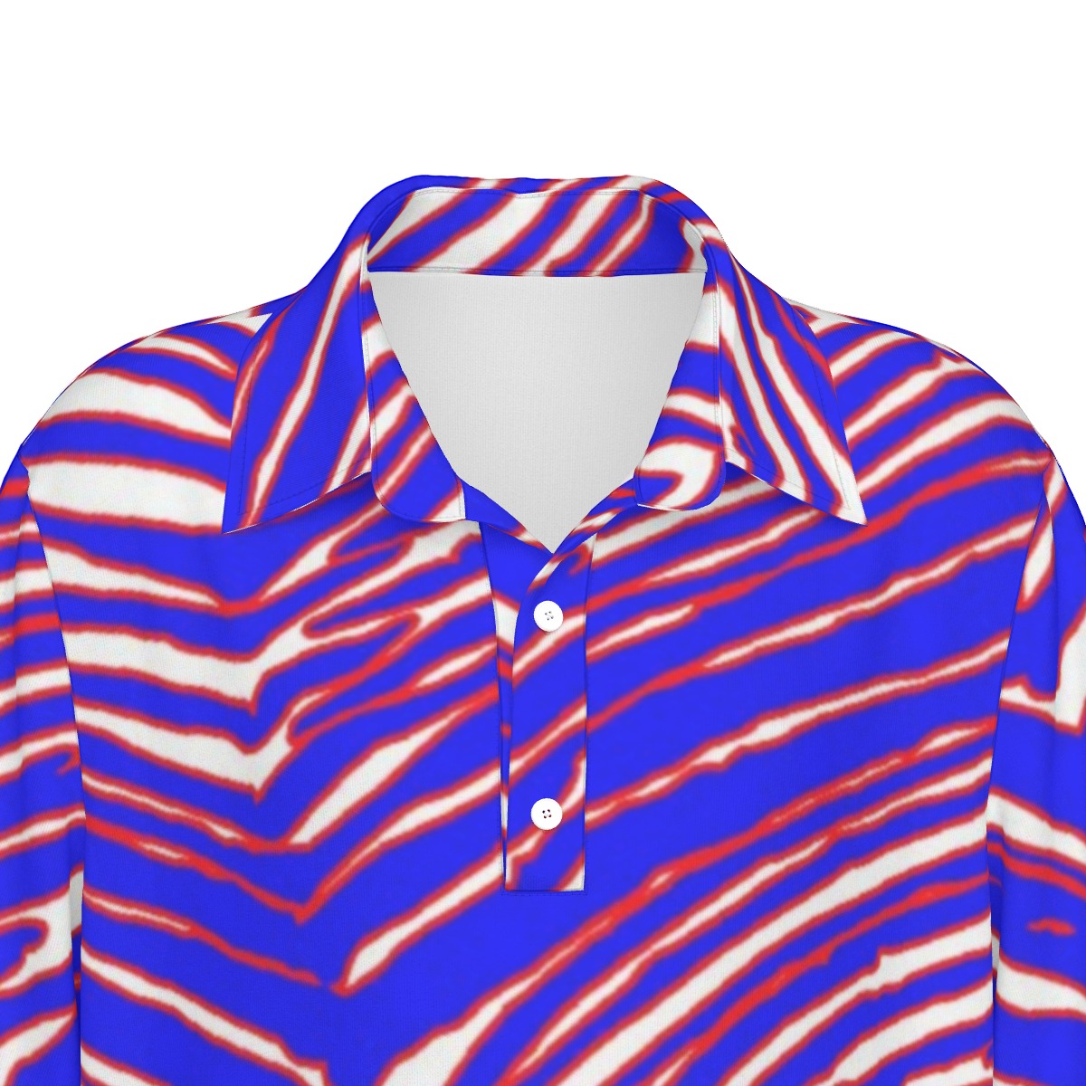 Buffalo Bills Zubaz Teenage Polo Collar Jersey |210GSM