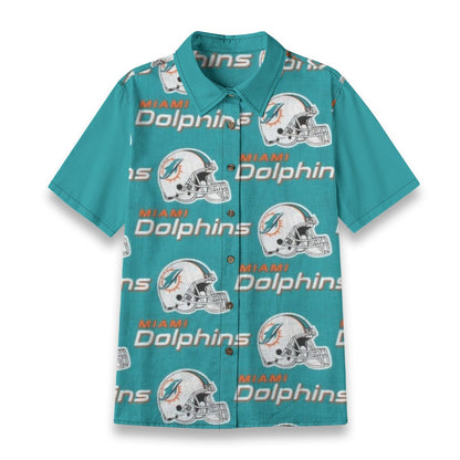 Miami Football Game Day All-Over Print Women's Shirt | 125GSM Cotton