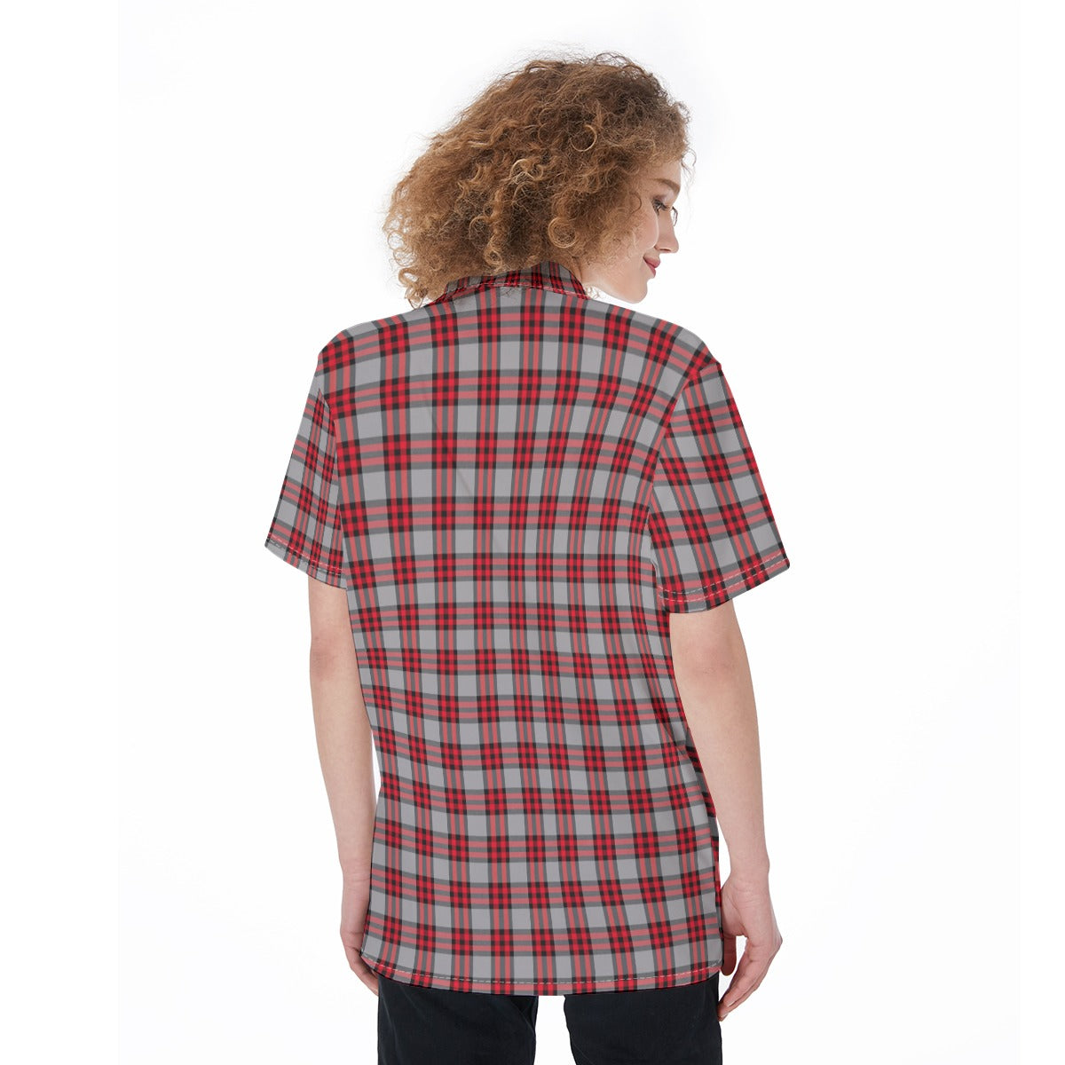 Ohio State Tartan Plaid Buckeyes Women's Shirt