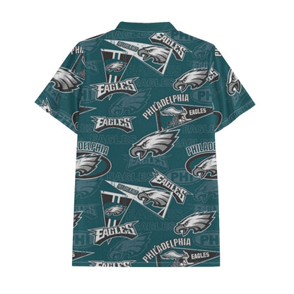 Philadelphia Football Game Day All-Over Print Men's Polo Shirt