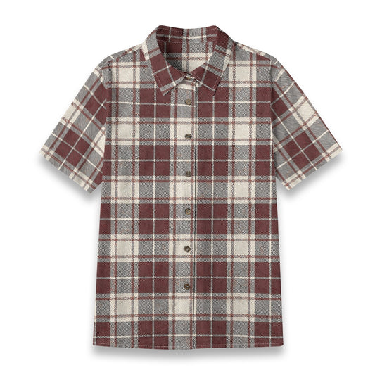 Oklahoma Tartan Plaid Sooners Women's Shirt | 125GSM Cotton