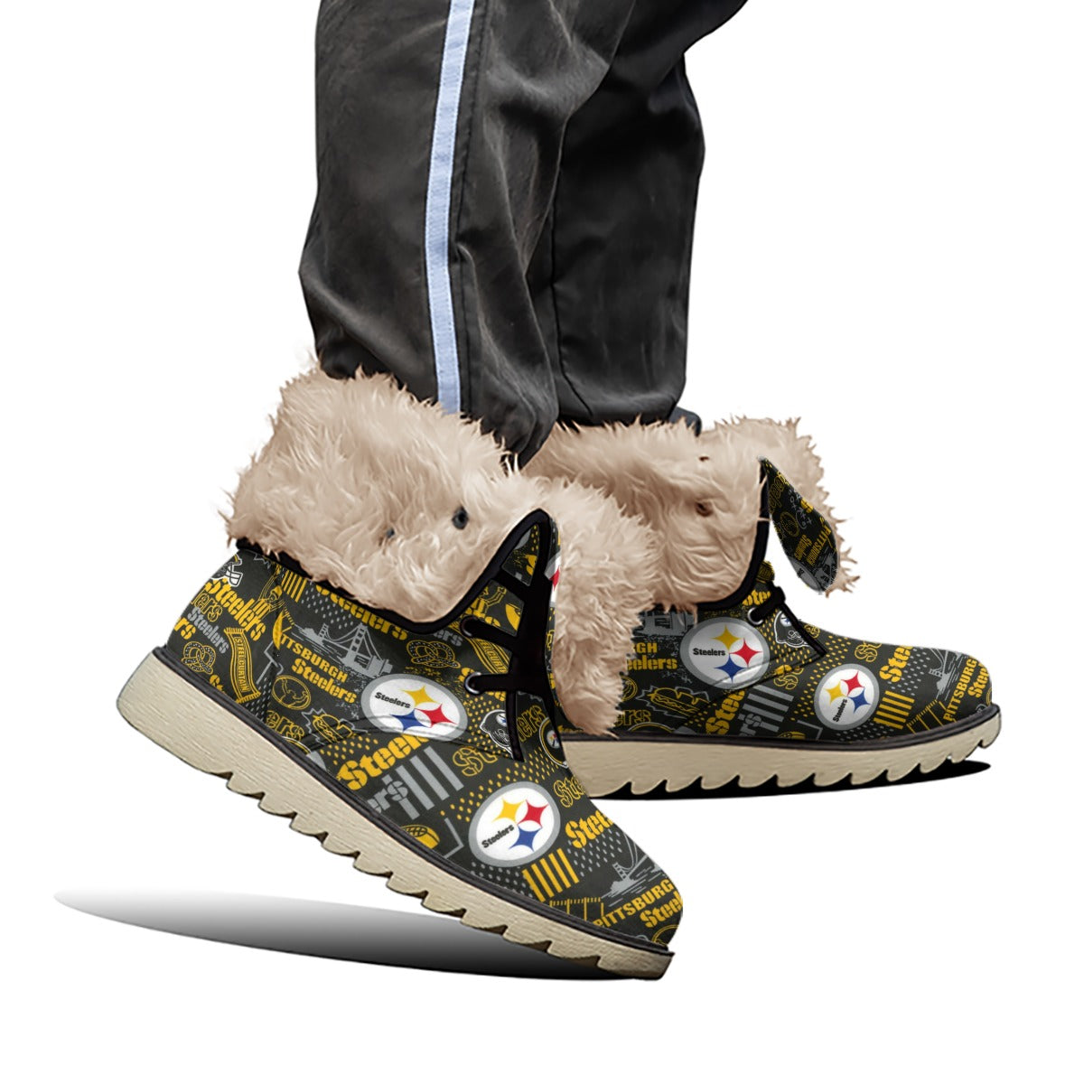 All-Over Print Women's Plush Boots