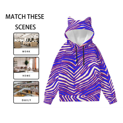 Buffalo Bills Zubaz Women’s Hoodie With Decorative Ears