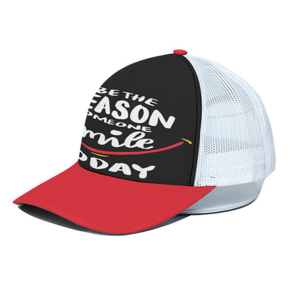 Be the Reason Someone Smiles Today Trucker Hat – Positive Vibes Inspirational Cap
