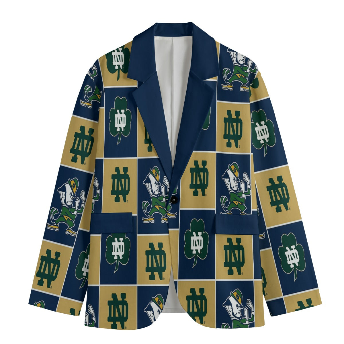 Notre Dame - Fighting Irish Game Day Flat Lapel Collar Blazer