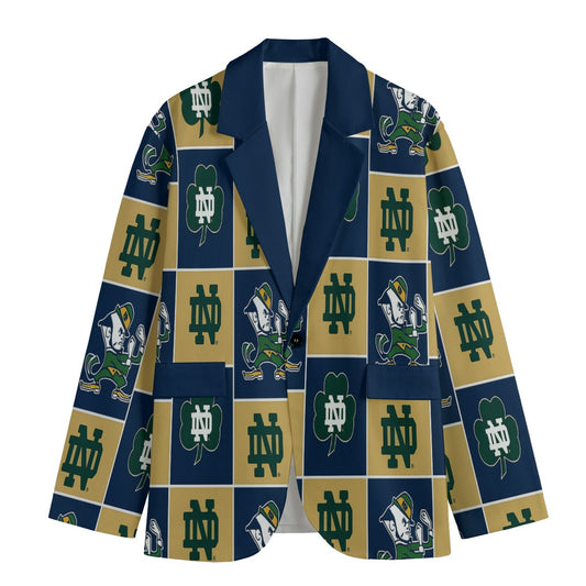 Notre Dame - Fighting Irish Game Day Flat Lapel Collar Blazer