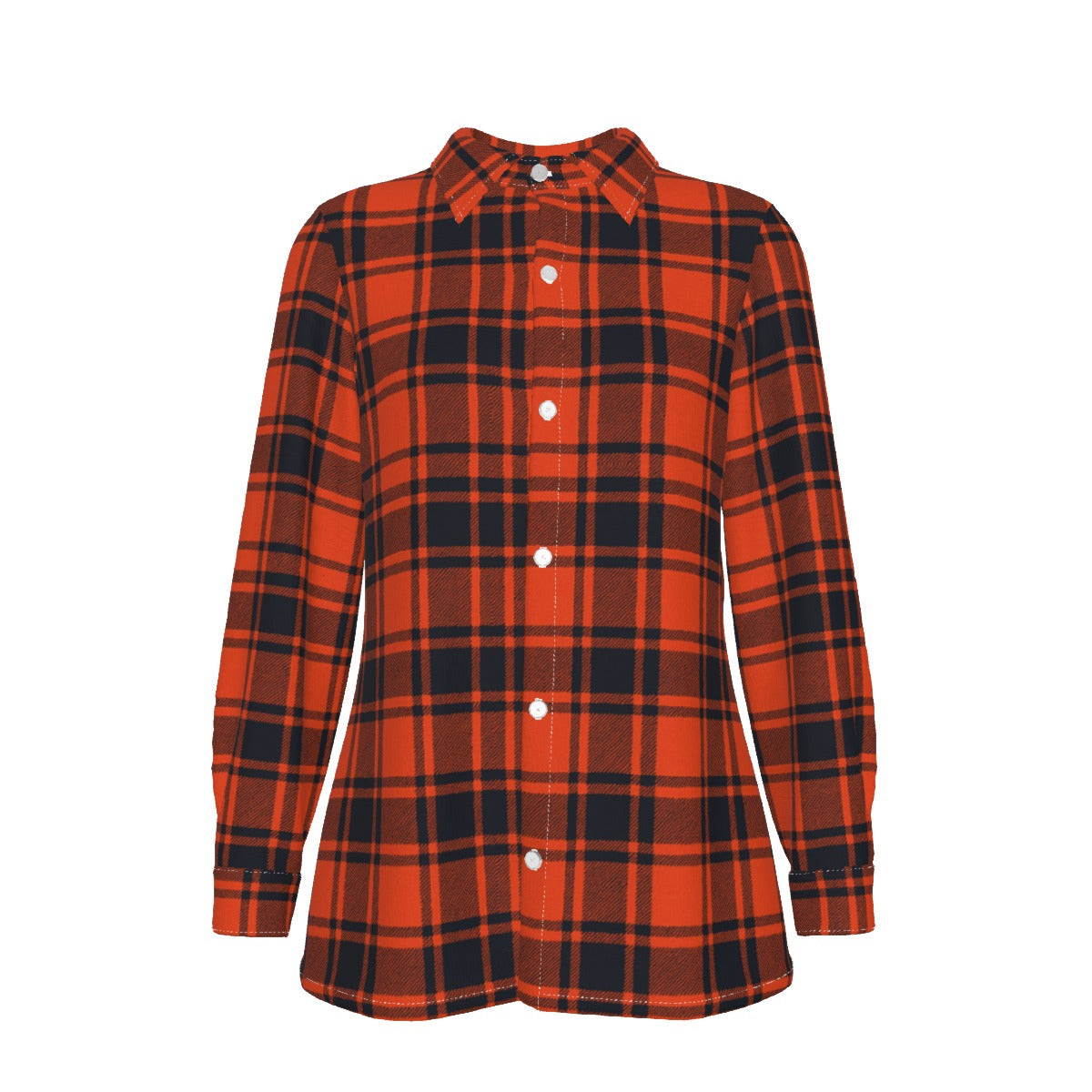 Illinois Urbana - Fighting Illini Tartan Plaid Women's Elastic-Back Shirt