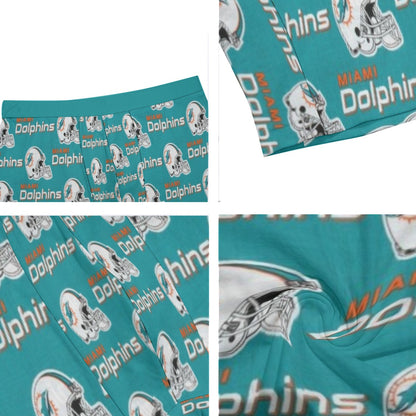 Miami Football Game Day All-Over Print Men's Long Boxer Briefs