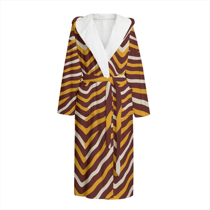 Washington Commanders Unisex Flannel Hooded bathrobe