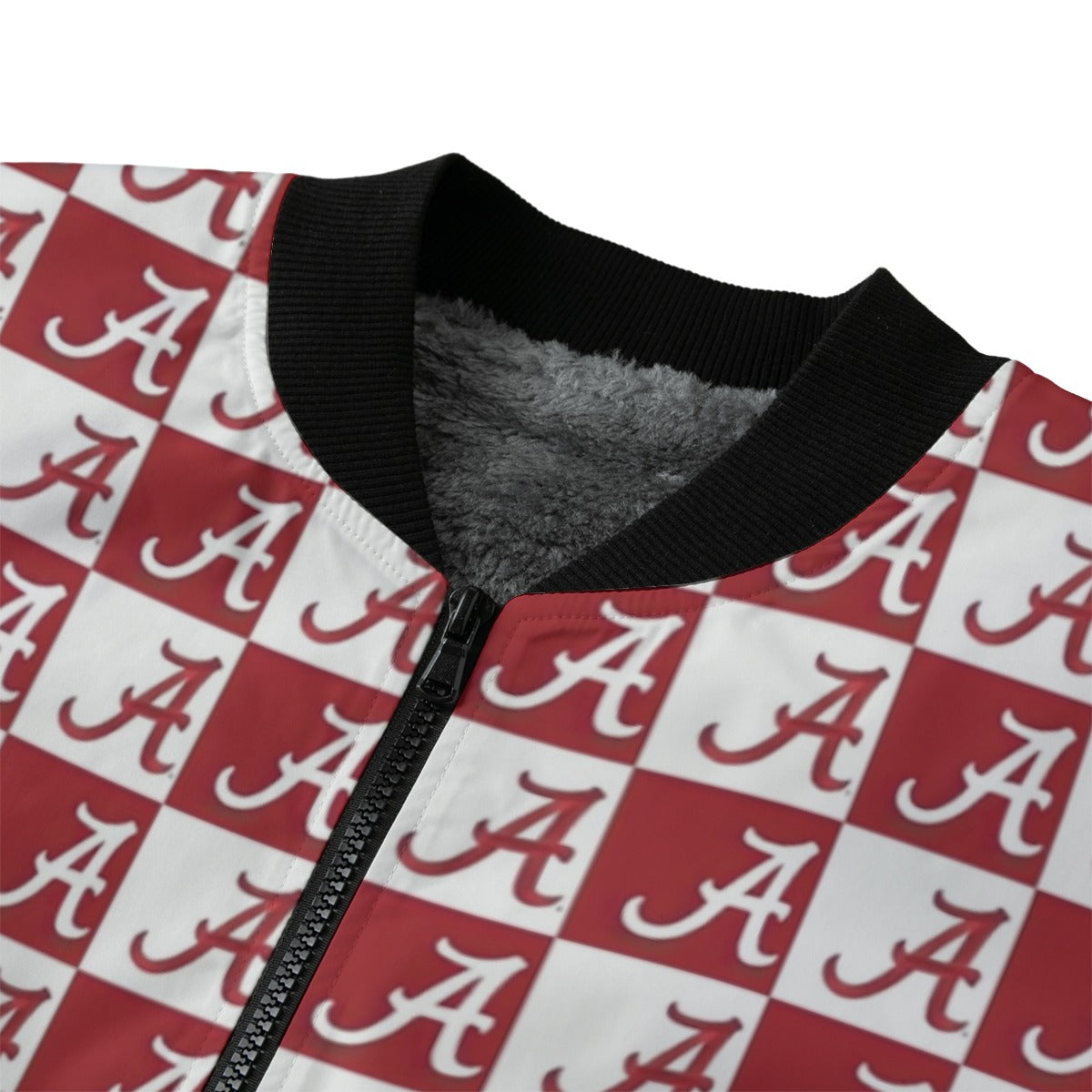 Alabama Crimson Tide Fleece Bomber Jacket – College Football Streetwear Style