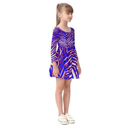 Buffalo Bills Zubaz Kid's Long Sleeve Dress