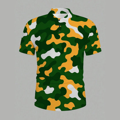 Green Bay Football Game Day All-Over Print Men’s Basic Polo Shirt