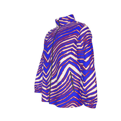 Buffalo Bills Zubaz Men's Stand-up Collar Zip-up Windproof Jacket