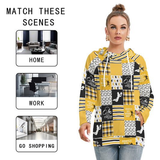 All-Over Print Women's Hoodie With Double Hood