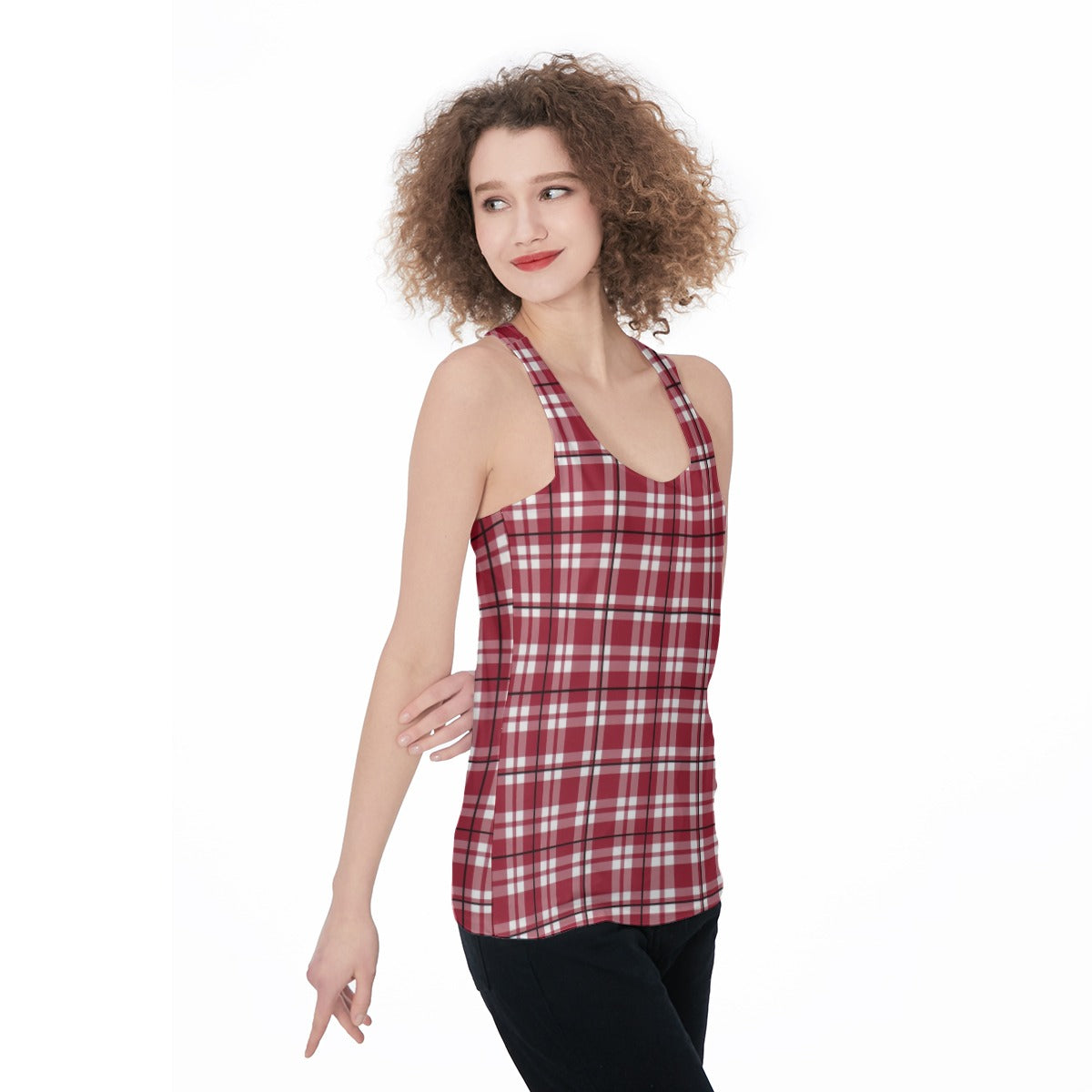 Alabama Tartan plaid Women's Racerback Tank Top