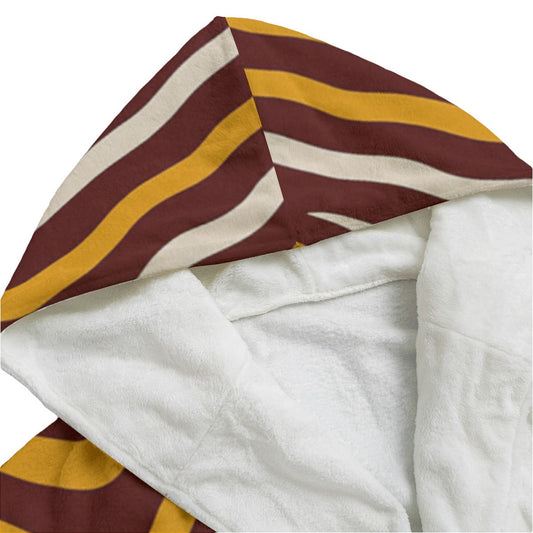Washington Commanders Unisex Flannel Hooded bathrobe