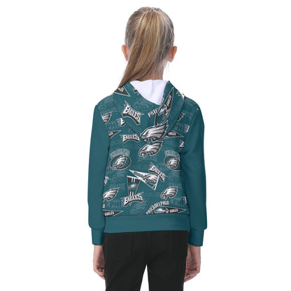 Philadelphia Football Game Day All-Over Print Oversized Kid's Hoodie