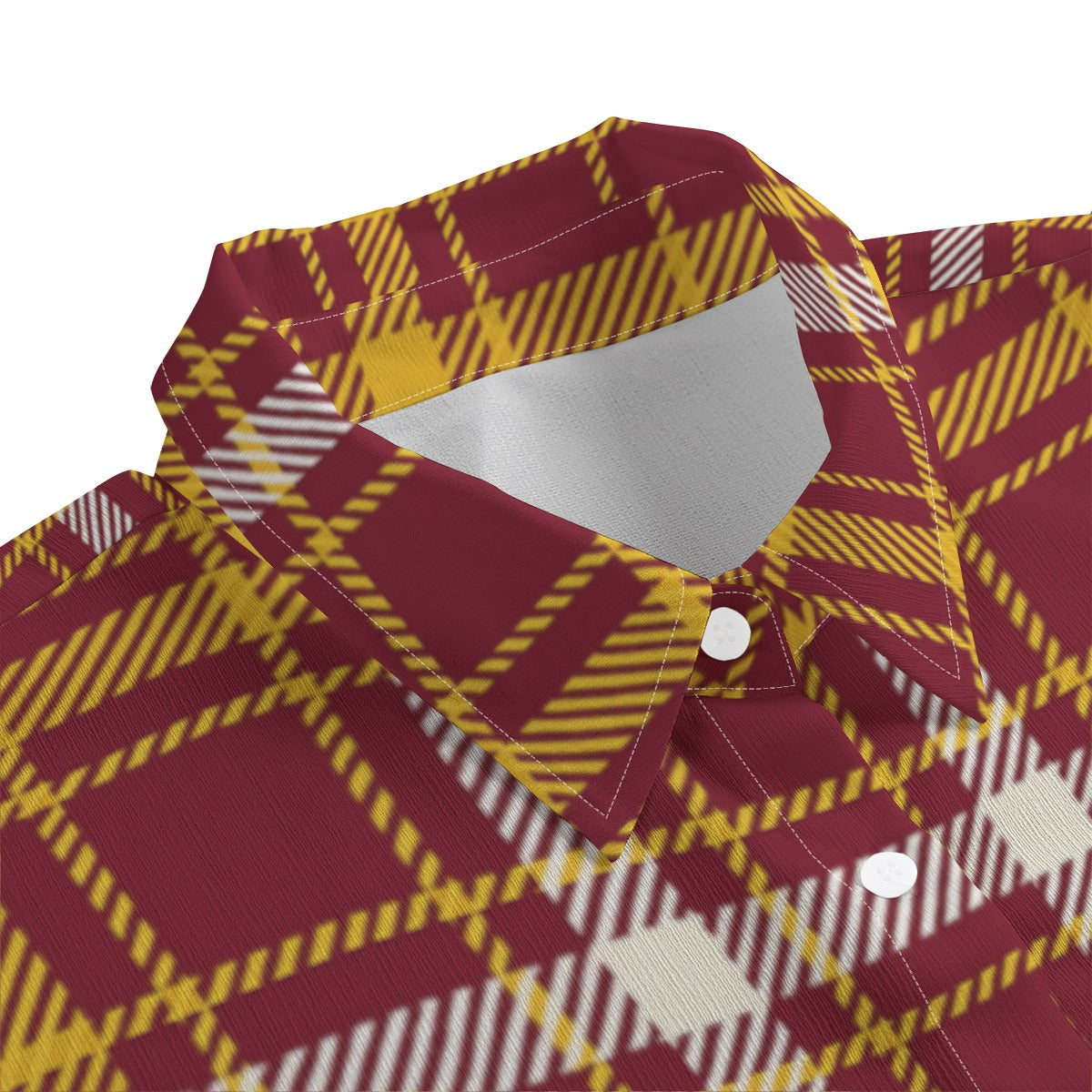 Minnesota Tartan Plaid Golden Gophers Women's Chiffon Shirt With Elbow Sleeve