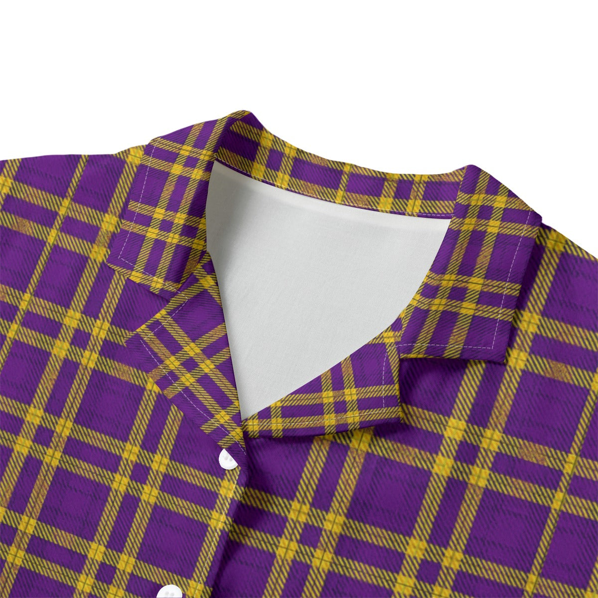 Louisiana Tartan Laid Tigers Lsu Women's Hawaii Shirt | Rayon