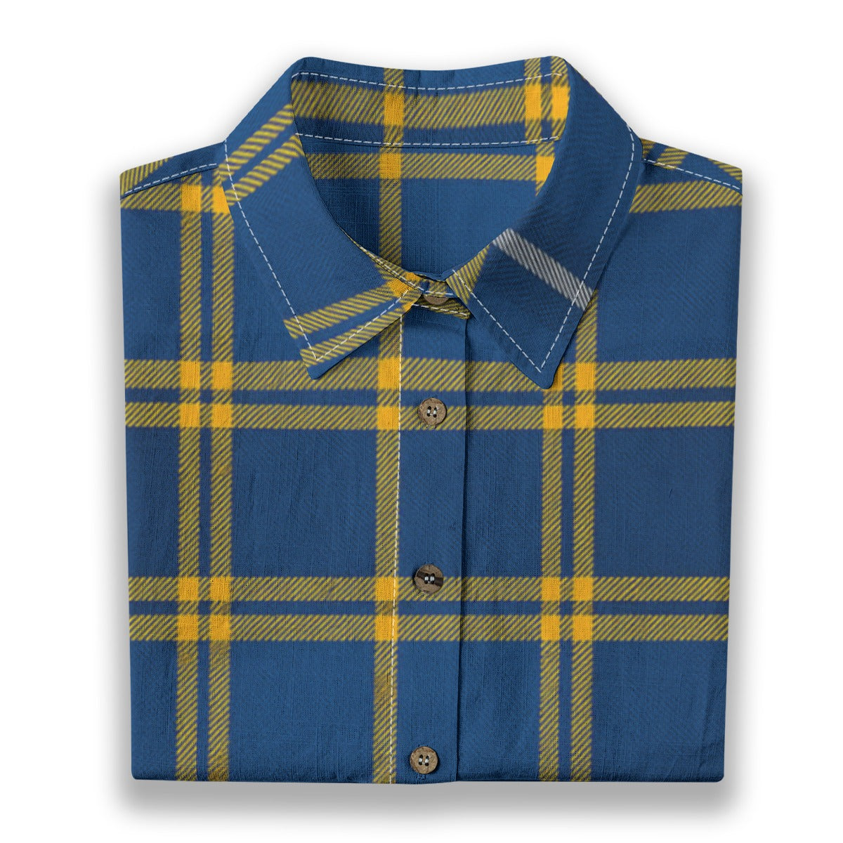 California Los Angeles UCLA Bruins Tartan Plaid  Women's Shirt | 125GSM Cotton
