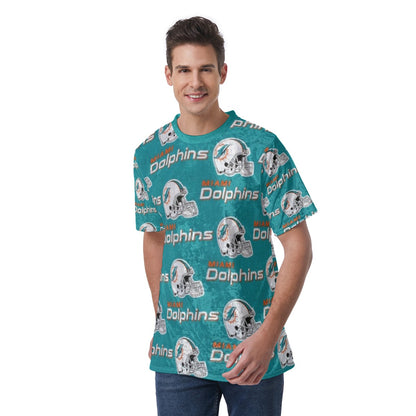 Miami Football Game Day All-Over Print Men's T-Shirt | Velvet