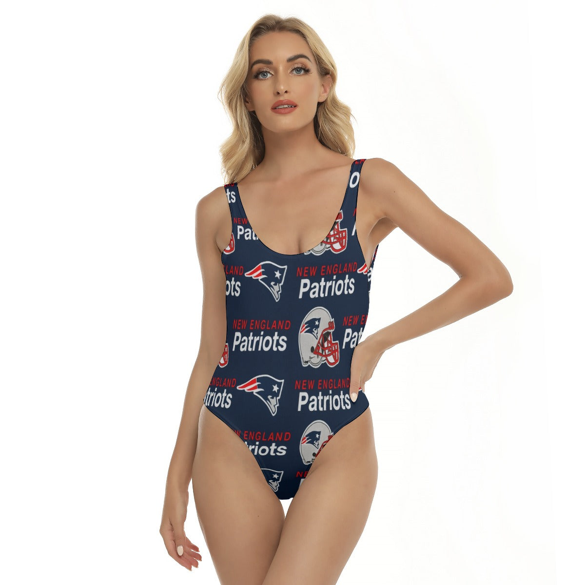 New England Football Game Day All-Over Print Women's One-piece Swimsuit