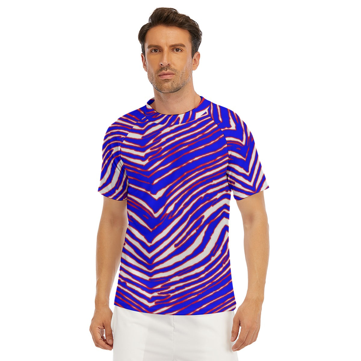 Buffalo Bills Zubaz Men's Tight Surf Clothing With Half Sleeves