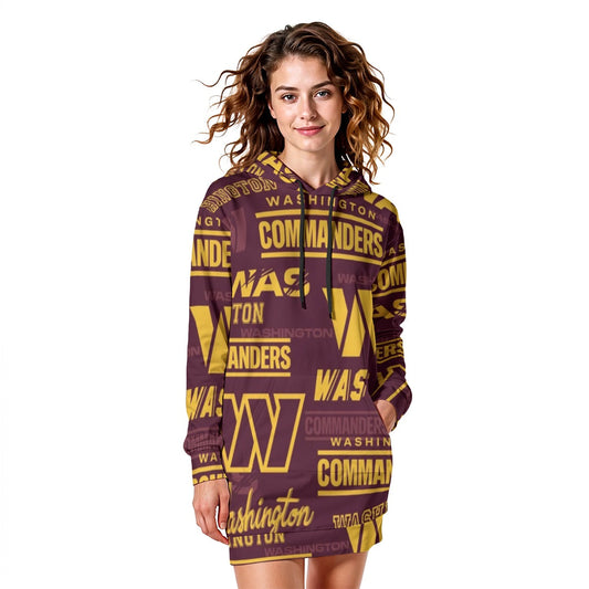 Washington Commanders Women's Heavy Fleece Long Hoodie