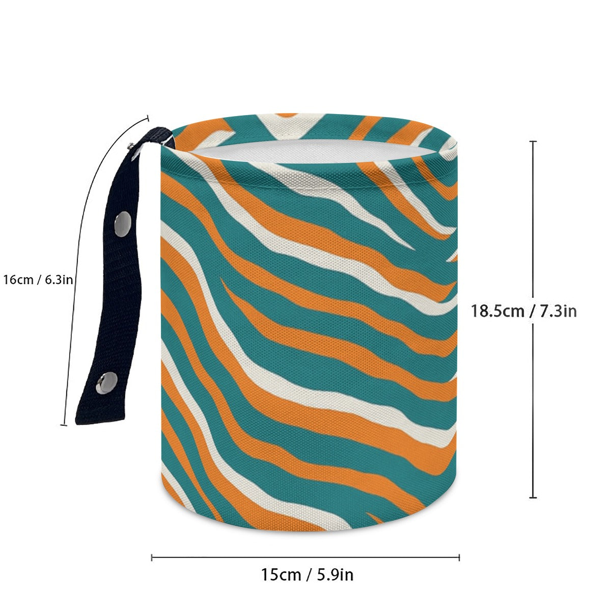 Miami Football Game Day Minimalist Fabric Car Trash Can