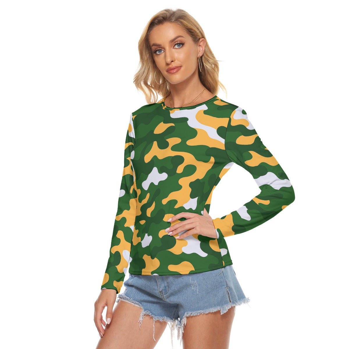 Green Bay Football Game Day All Over Print Women's Stretchable long Sleeve Top