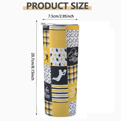 Custom 20OZ Straight Cup With Sliding Lid For The USA