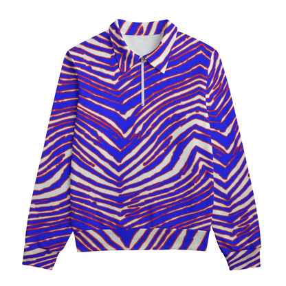 Buffalo Bills Zubaz Unisex Lapel Sweatshirt | 310GSM Cotton