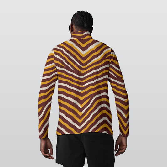 Washington Commanders Men's Sports Collar Jersey With Long Sleeve