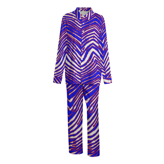 Buffalo Bills Zubaz Unisex Imitation Silk Shirt Suit