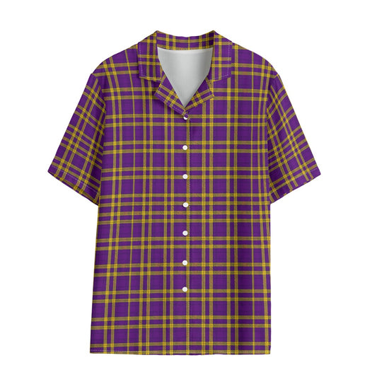 Louisiana Tartan Laid Tigers Lsu Women's Hawaii Shirt | Rayon