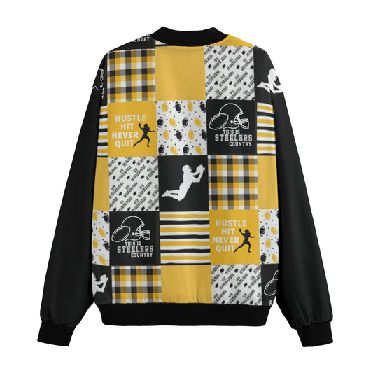 All-Over Print Men’s Fleece Bomber Jacket