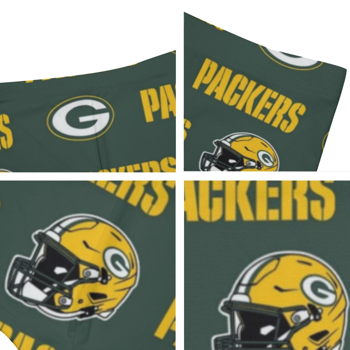 Green Bay Football Game Day All-Over Print Men's Short Boxer Briefs