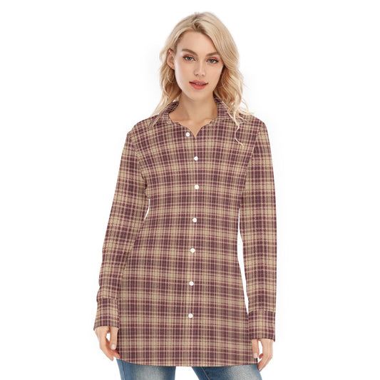 Florida Seminoles tartan Women's Long Shirt