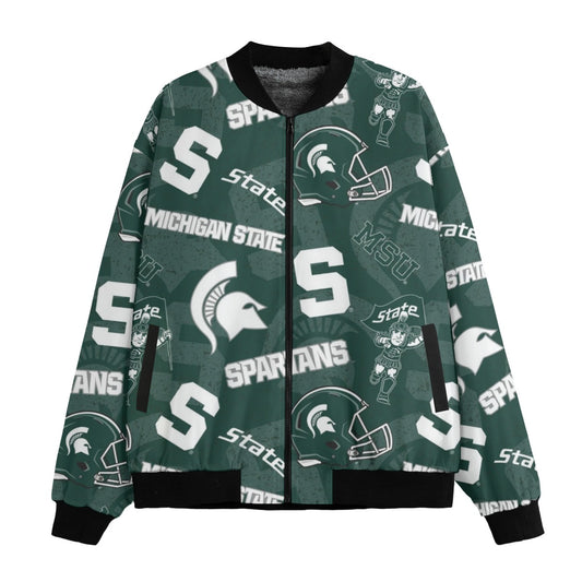 Urban Legend Michigan State – Spartans Fleece Bomber Jacket