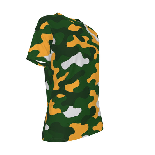 Green Bay Football Game Day All-Over Print Women's O-Neck T-Shirt|180 GSM Jersey