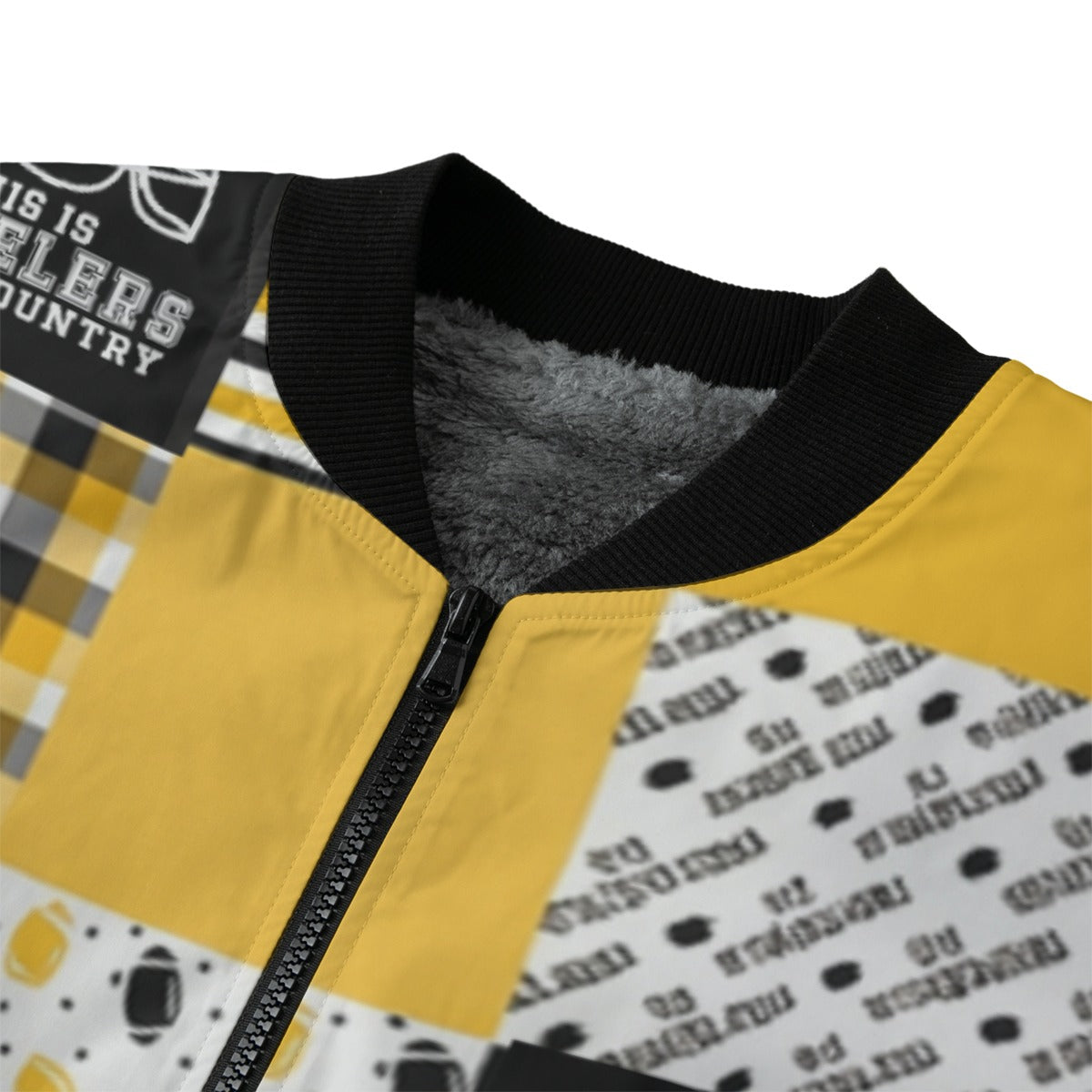 All-Over Print Men’s Fleece Bomber Jacket