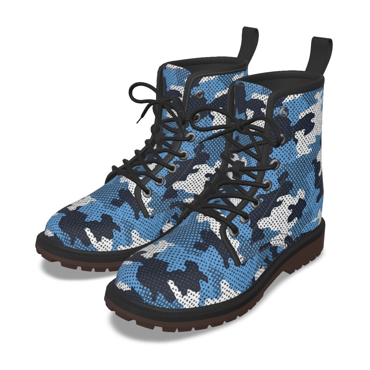 Urban Legend North Carolina Chapel Hill Carolina Blue and White Camo Martin Short Boots – Tar Heels-