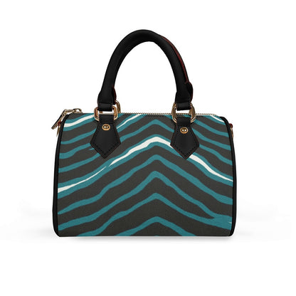 Philadelphia Football Game Day Classic Barrel-Shaped PU Leather Handbag