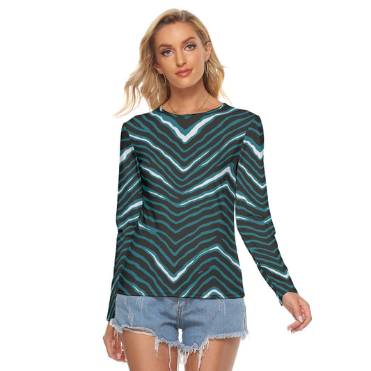 Philadelphia Football Game Day All Over Print Women's Stretchable long Sleeve Top
