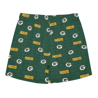 Green Bay Football Game Day All-Over Print Men's Side Split Running Sport Shorts